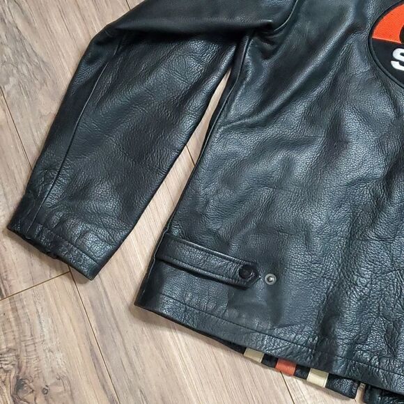 Geek Squad Ladies Leather Embroidered Jacket - Picture 8 of 11